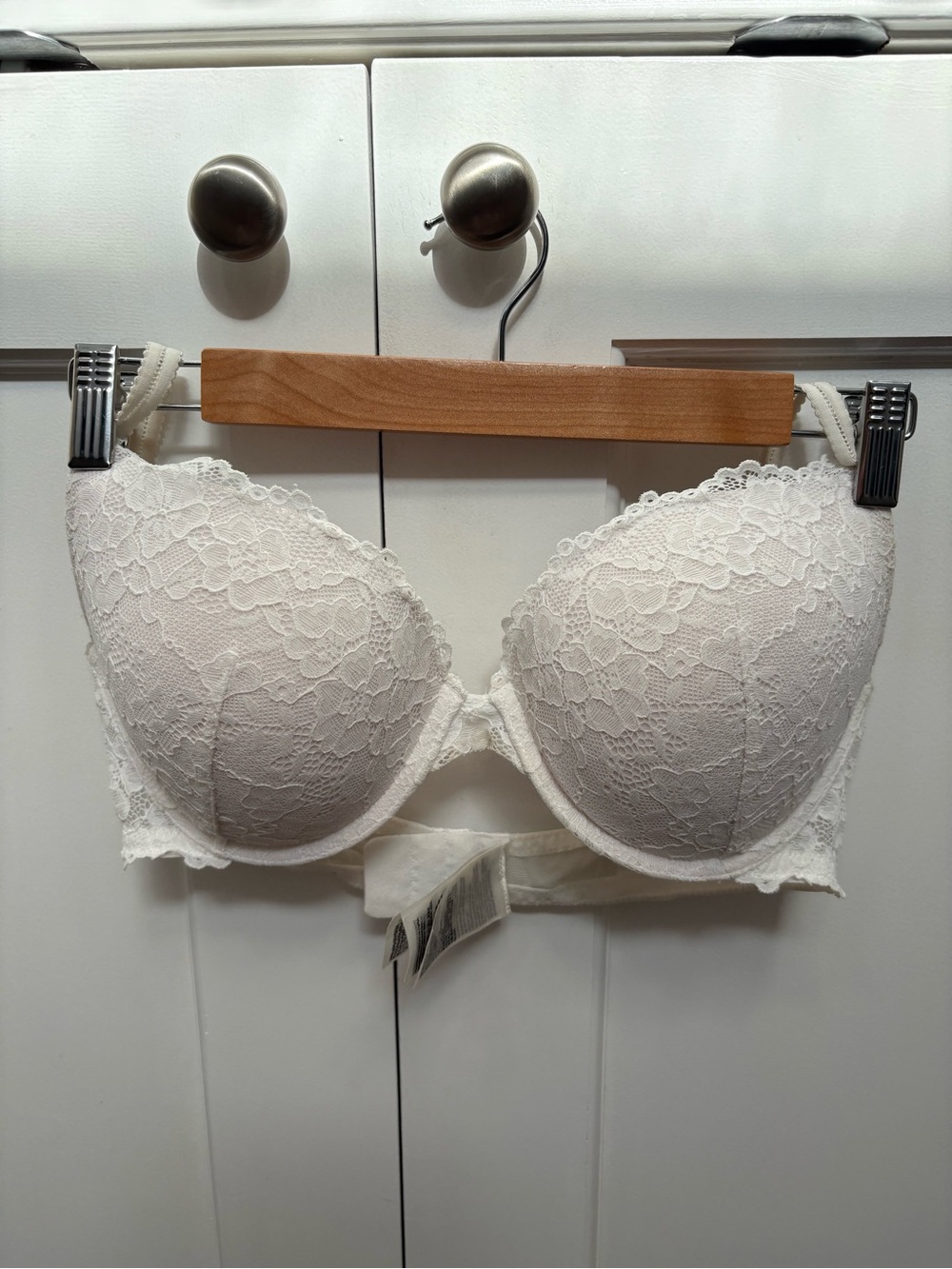HM White Lace Pushuo Bra 36D